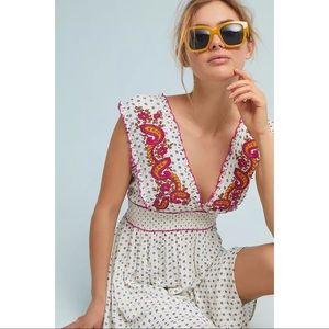 Lilka by Anthropologie Maggie Embroidered Dress